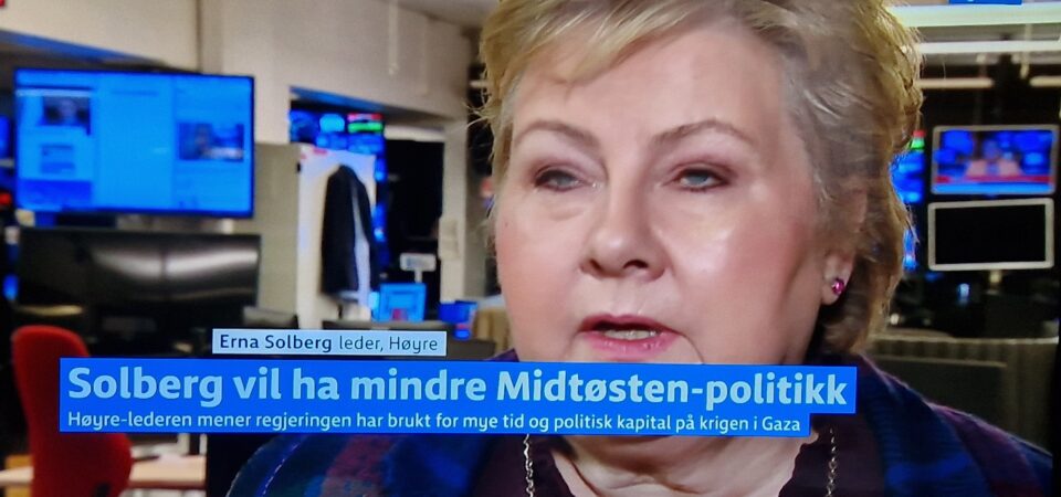 Pinlig fra Erna Solberg